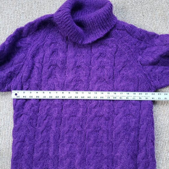 Vintage Mohair Oversized Sweater Women's XS-XL Purple - Picture 4 of 7